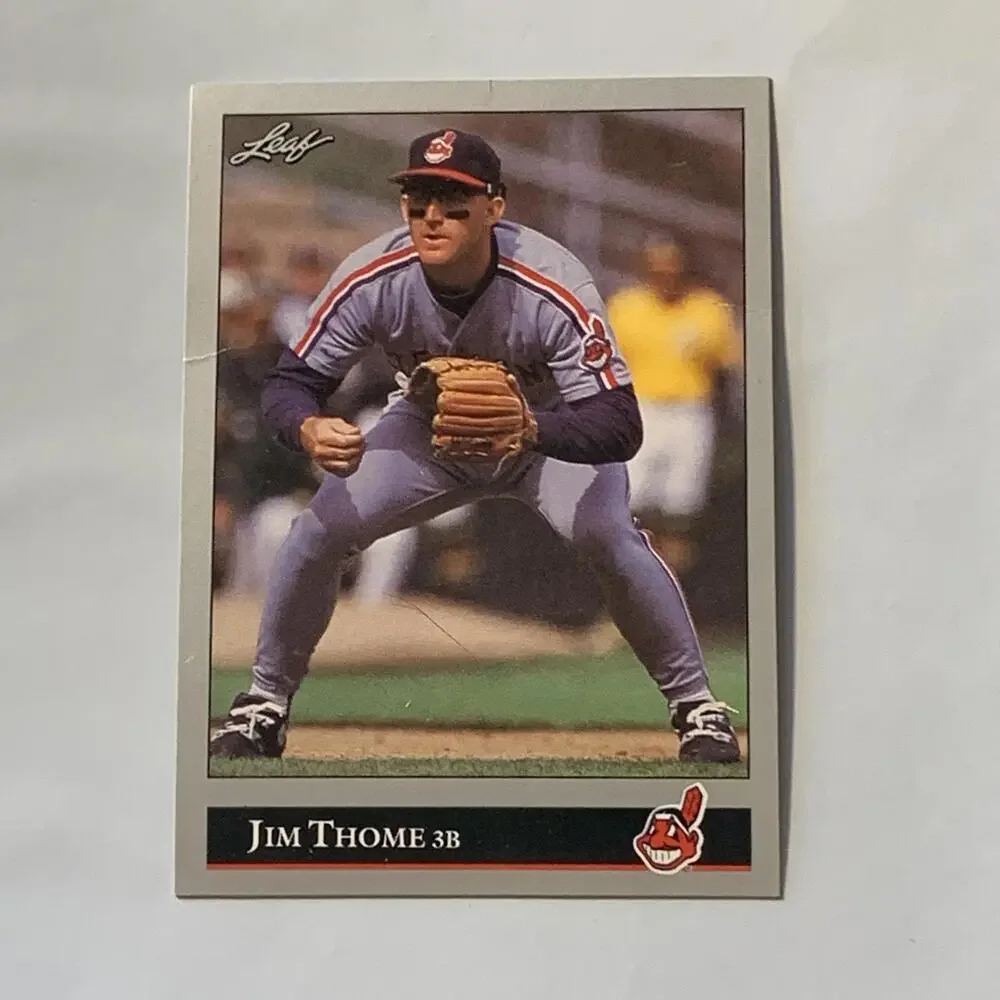 1992 Leaf Jim‎ Thome Baseball Card #299 Series 2